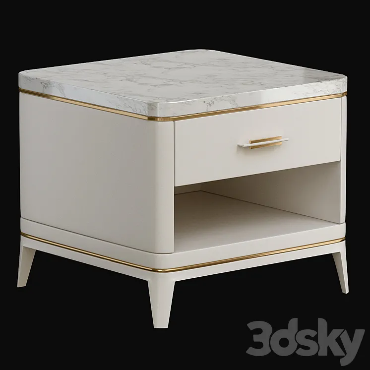 Agra Bedside Table Frato Interiors 3DS Max