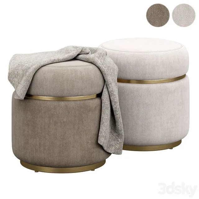 Agra ottoman by frato 3dsMax Model