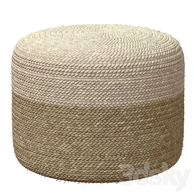 Agro Richer Home Decor Round Jute Pouf Bean Bag 3ds Max