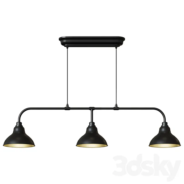 AGUNNARYD AGUNNARYD Pendant lamp with 3 lights black 3ds Max