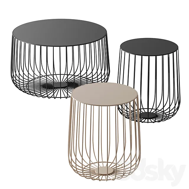 Air coffee tables by Divan.ru 3DS Max Model