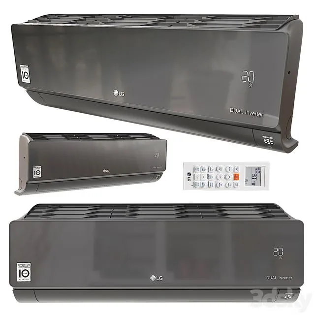 Air conditioner LG AC09BQ 3dsMax Model