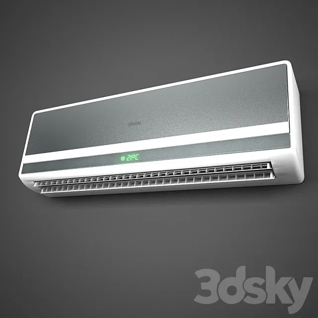 Air Conditioning HAIER 3DS Max Model