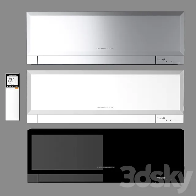 air conditioning Mitsubishi_Electric_MSZ 3DSMax File