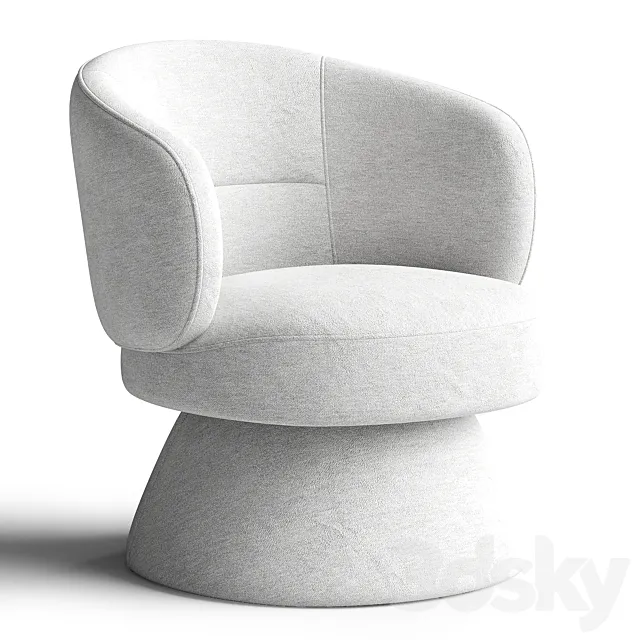 Air Swivel Armchair 3ds Max