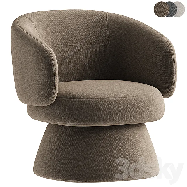 Air swivel chair 3ds Max