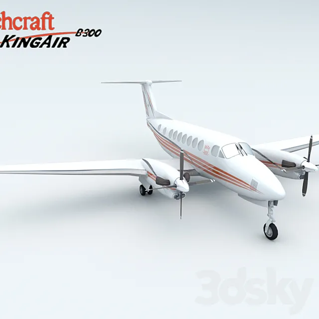 Aircraft Beechcraft King Air B300 3DSMax File
