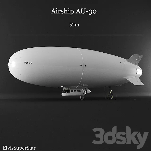 Airship AU-30 3DS Max Model