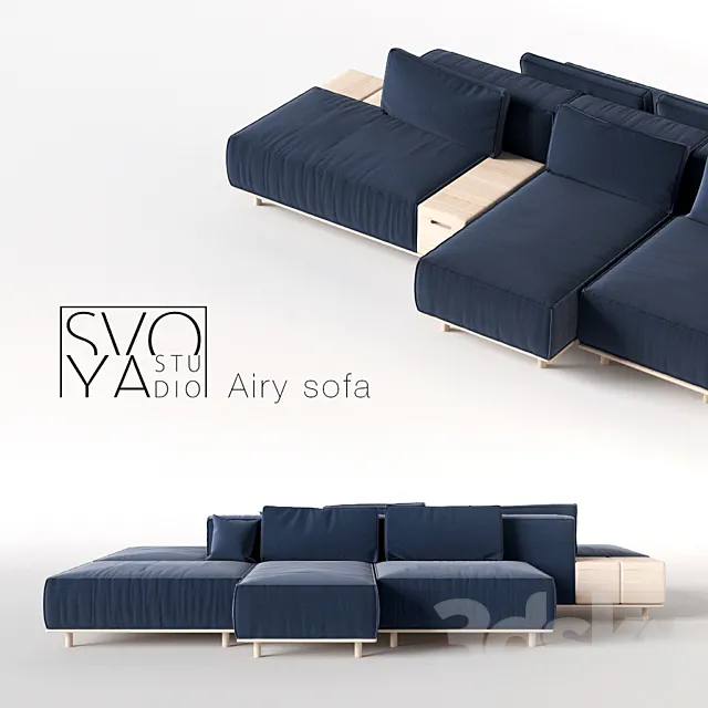 Airy Sofa by SVOYA studio 3ds Max