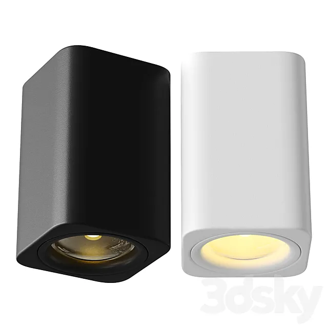 Aisilan LED Surface Mounted Square Nordic Ceiling Light 3ds Max