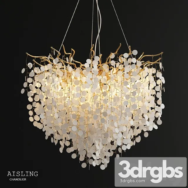 Aisling coin glass chandelier