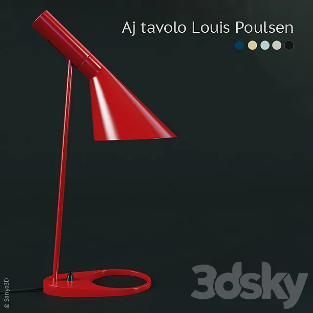 Aj tavolo Louis Poulsen 3DS Max Model