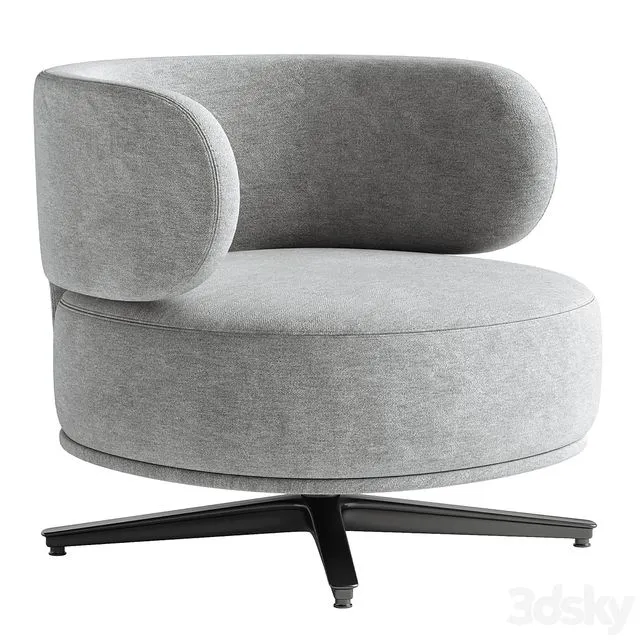 AKIKO LOUNGE Armchair By Gallotti&Radice 3dsMax Model