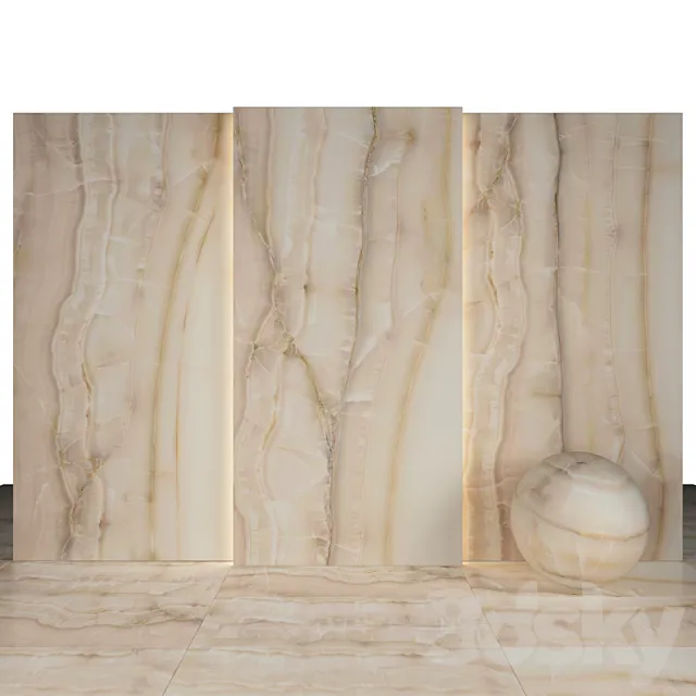 Akoya Beige Marble 3DS Max Model