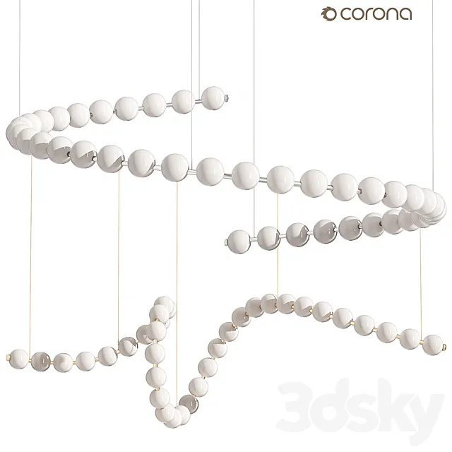 Akoya Light by Alora Pendant lamp 3ds Max