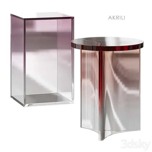Akrili side table La Redoute 3dsMax Model