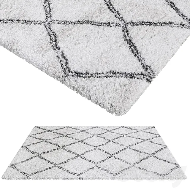 Aksfrytle Rug 7683 cream-gray 3DS Max Model