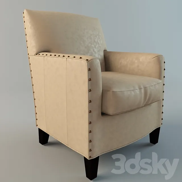 “Alabaster” leather chair 3DSMax File