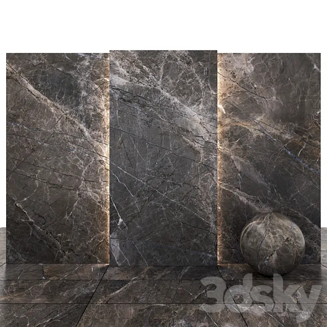 Alanya dark marble 3ds Max