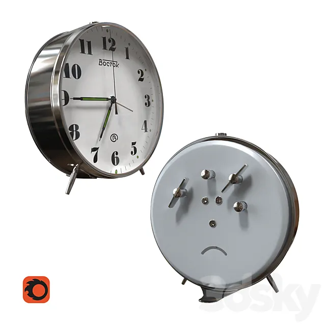 Alarm Clock East 3DS Max Model