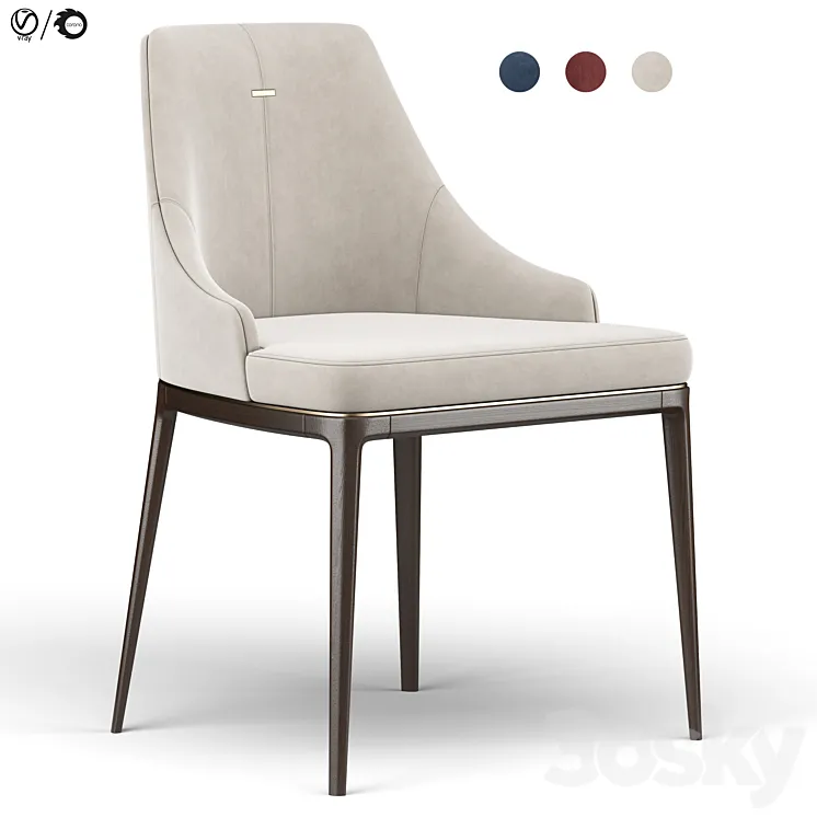 Alaton Dining Chair 3DS Max Model