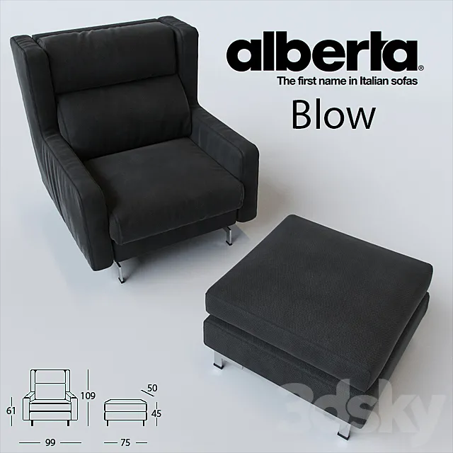 Alberta Salotti _ Blow armchair 3DSMax File