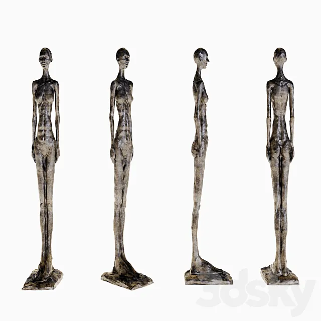 Alberto Giacometti Grande femme II 3DS Max Model