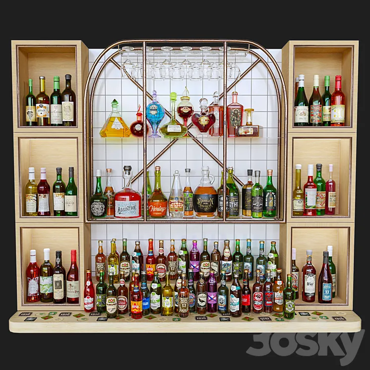 AlcoholBar34 3DS Max Model