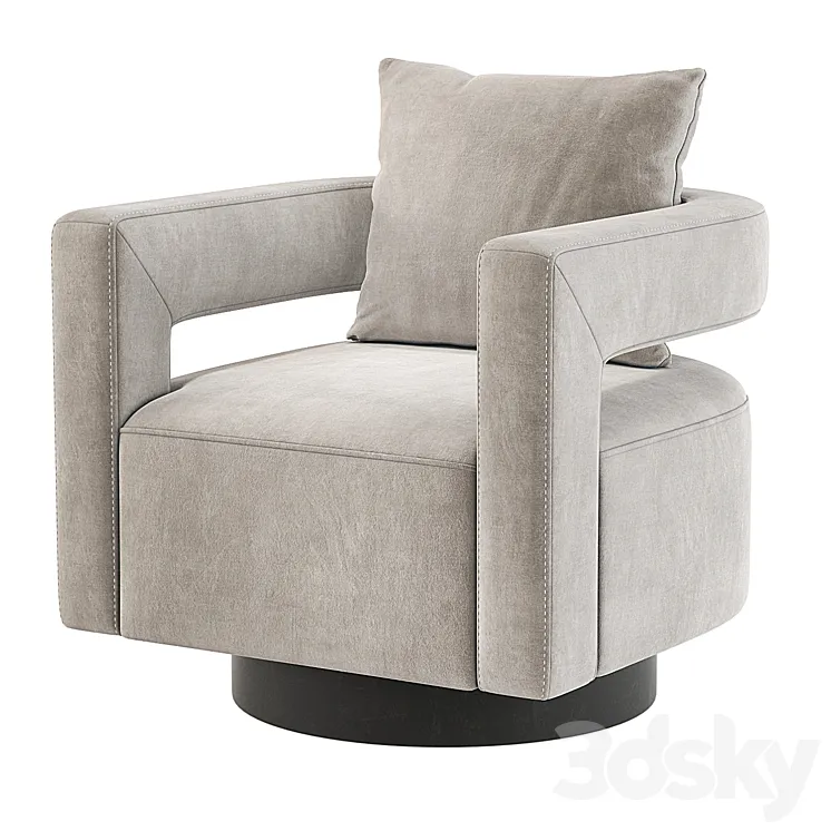Alcoma Swivel Chair Ashley 3DS Max Model