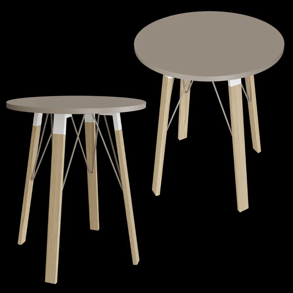 Alea – Coffee table ATREO WOOD 3ds Max