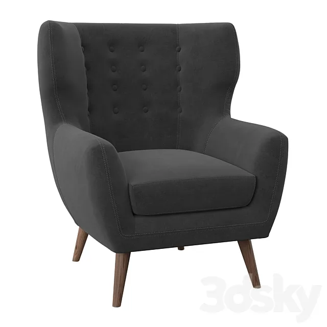 Alejandro Wingback Chair 3dsMax Model