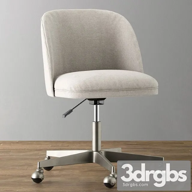 Alessa Upholstered Desk Chair 3dsmax Download