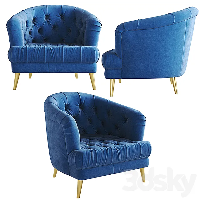 Alexander James Florence Chair 3DS Max Model
