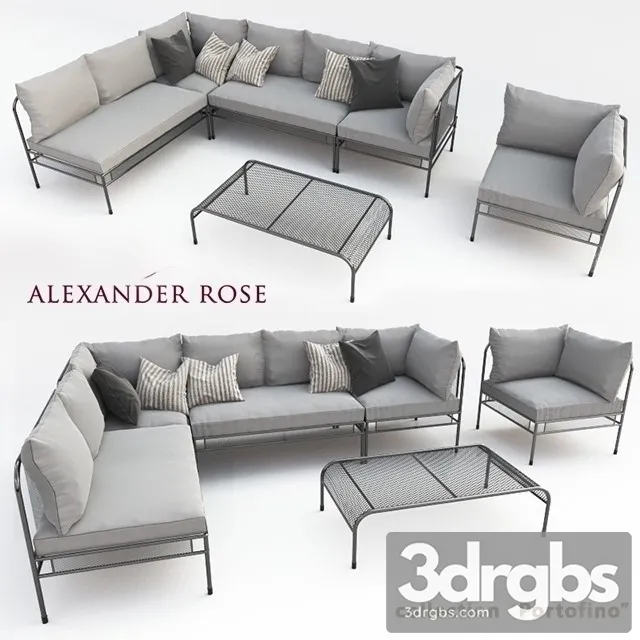 Alexandr Rose  Outdoor Furniture Pfortofino Nabor 3dsmax Download