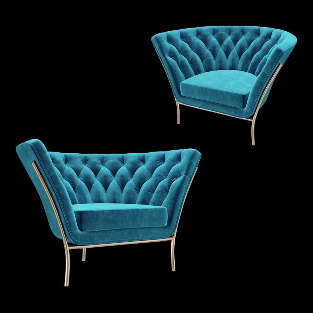 ALEXANDRA – Armchair FLUTE A5020 3ds Max