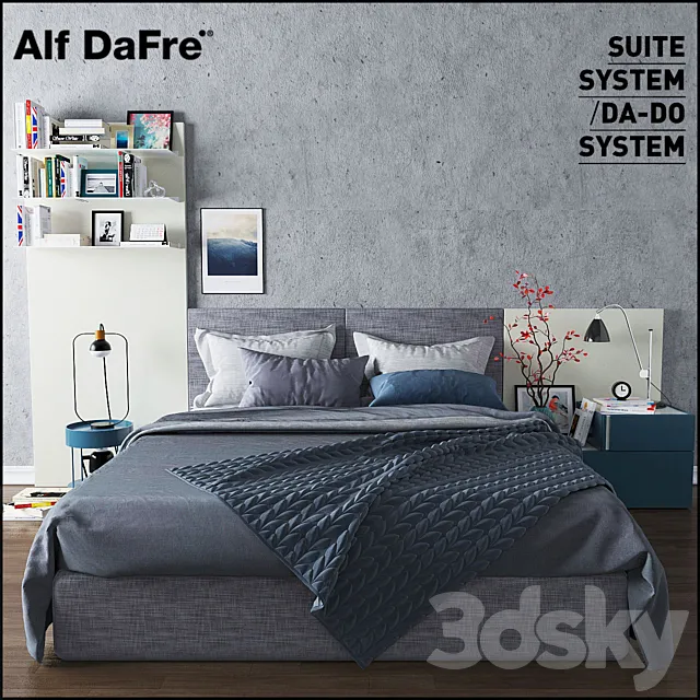 Alf Suite System Bed 3ds Max