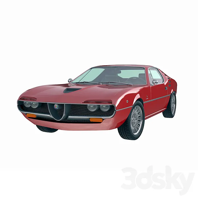 Alfa romeo montreal 1970 3DS Max Model