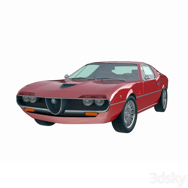 Alfa romeo montreal 1970 3dsMax Model