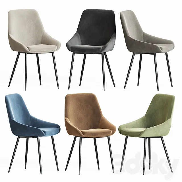 Alfie Fabric Dining Chair Interiorsecrets 3ds Max