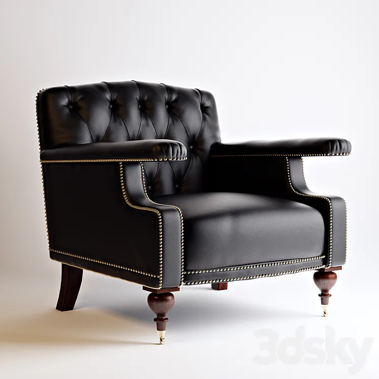 ALFRED CLUB CHAIR 3DS Max