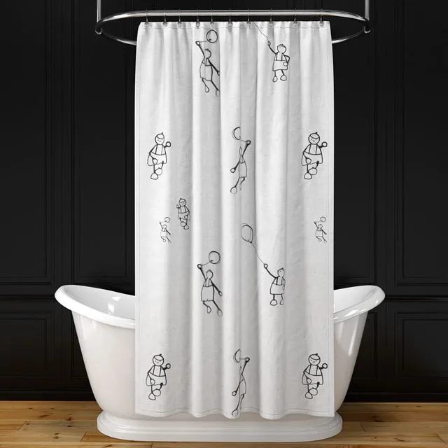Alice bath + shower curtain + oval rail N2 3dsMax Model