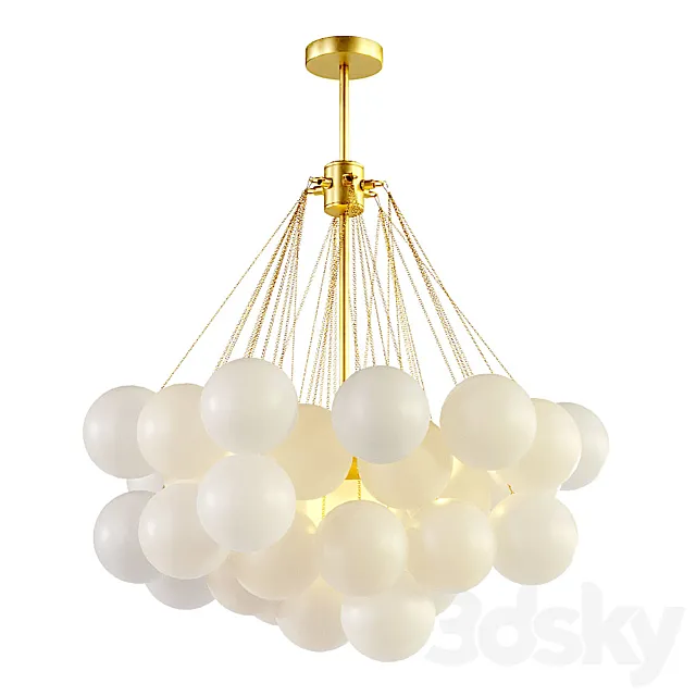 Aliexpress bubbles cloud chandelier 3ds Max