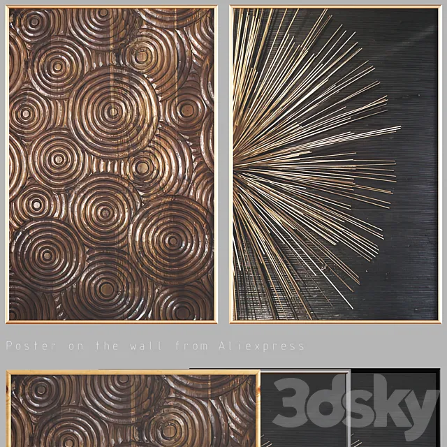 Aliexpress | painting on canvas with frame 049 3ds Max