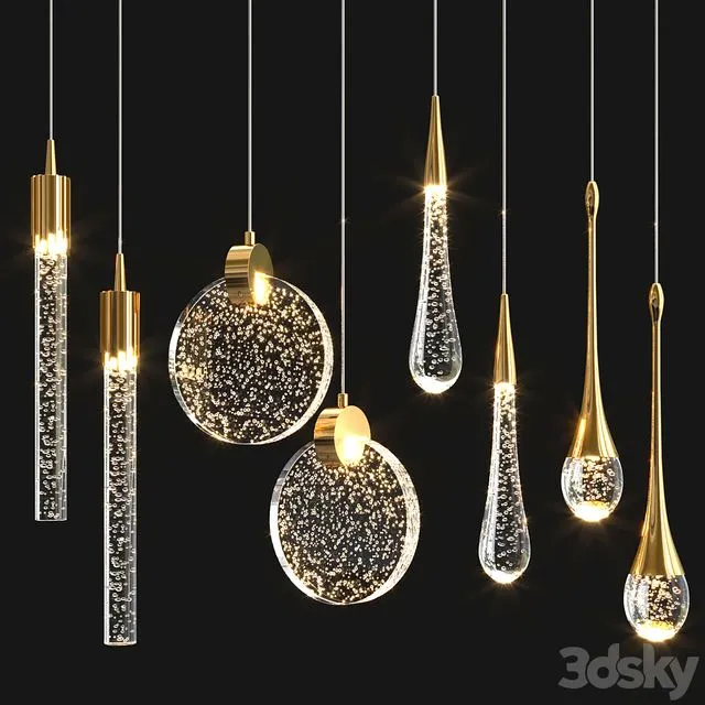 Aliexpress Puzirik Hanging Lamps 3dsMax Model