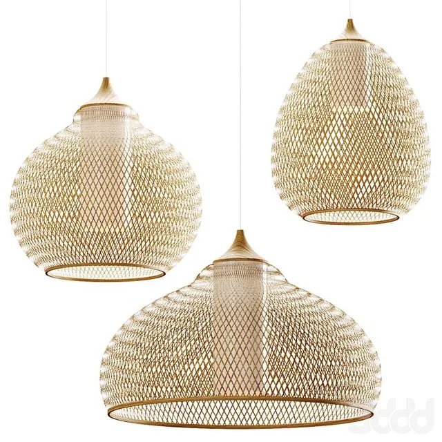 Aliexpress Rattan pendant lamp 154 3dsMax Model
