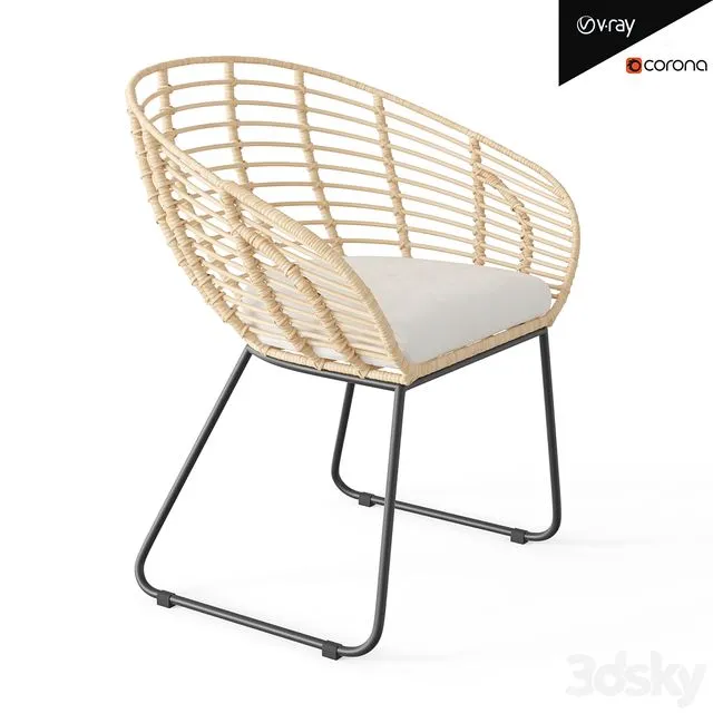 Alisi dining chair 3dsMax Model