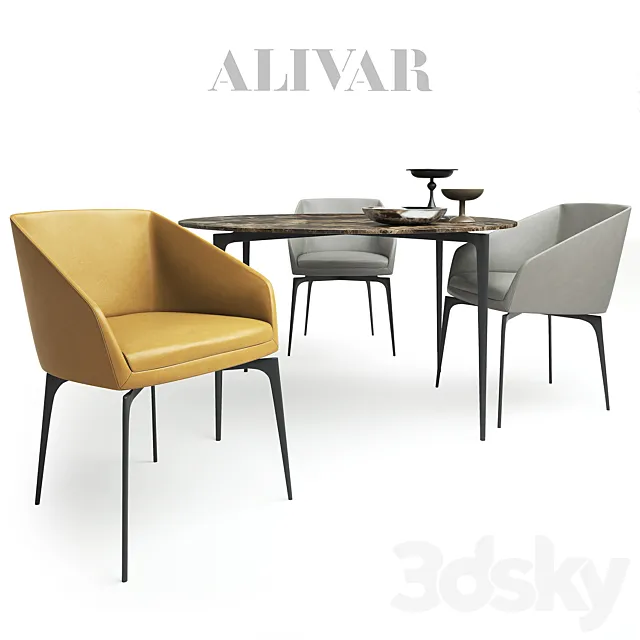 ALIVAR _ Denise and Liuto Round 3ds Max
