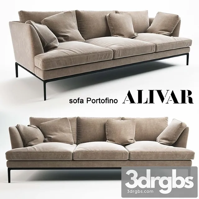 Alivar sofa portofino 2 3dsmax Download