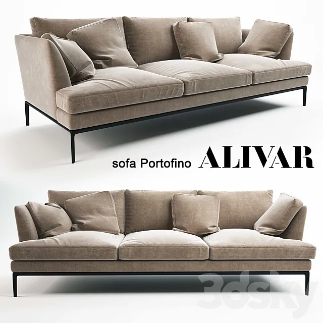 ALIVAR sofa Portofino 3DS Max Model