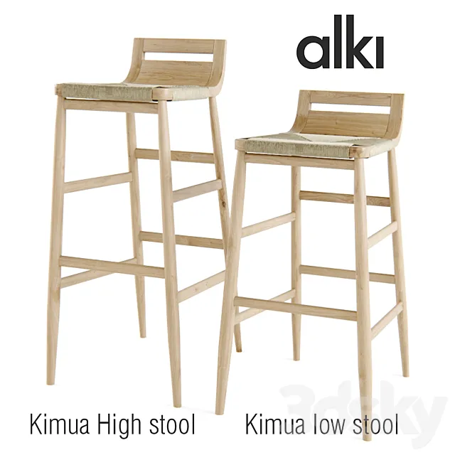 Alki – Kimua Stool 3DS Max Model